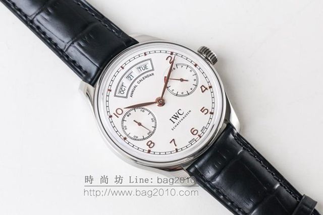 IWC手錶 V2升級版 萬國lW52850 萬國IWC葡萄牙萬年曆腕表系列 萬國表高端男士全自動機械表  hds1347